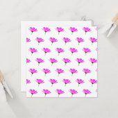 Pink Daisy Karte (Vorderseite/Rückseite Beispiel)