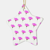 Pink Daisy Keramik Ornament (Links)