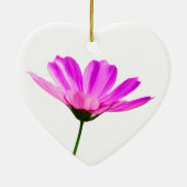 Pink Daisy Keramik Ornament (Hinten)