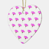 Pink Daisy Keramik Ornament (Links)