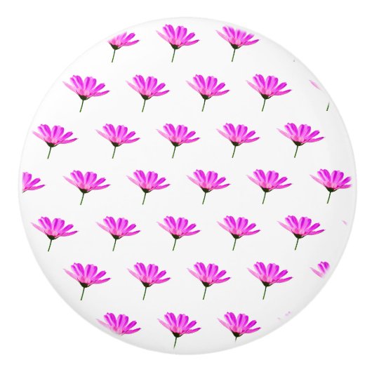 Pink Daisy Keramikknauf (Vorderseite)