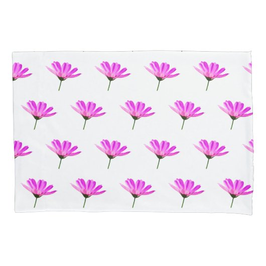 Pink Daisy Kissenbezug (Vorderseite-Links)