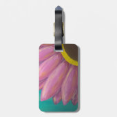 Pink Daisy kundenspezifische Gepäckmarke Gepäckanhänger (Rückseite vertikal)