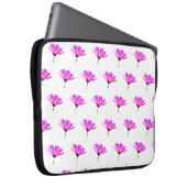 Pink Daisy Laptopschutzhülle (Vorne Rechts)