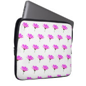 Pink Daisy Laptopschutzhülle (Vorne Rechts)