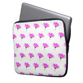 Pink Daisy Laptopschutzhülle (Vorderseite Links)
