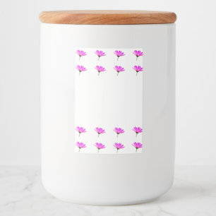 Pink Daisy Lebensmitteletikett