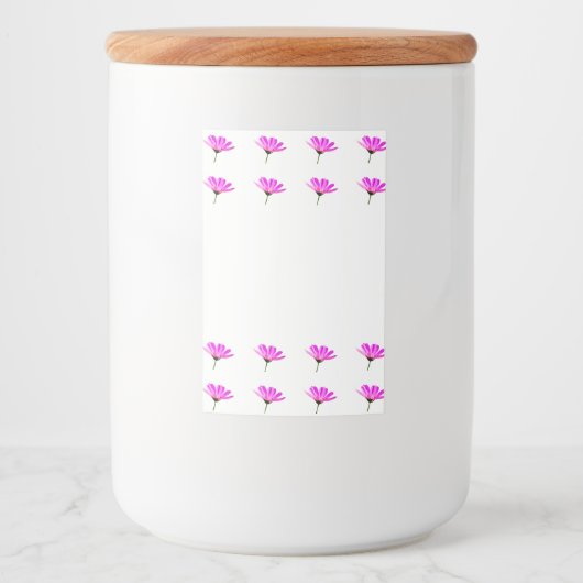 Pink Daisy Lebensmitteletikett (Vorderseite)