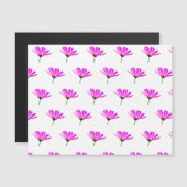 Pink Daisy Magnetkarte (Vorne/Hinten)