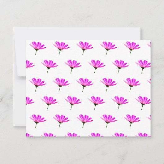 Pink Daisy Mitteilungskarte (Vorderseite)