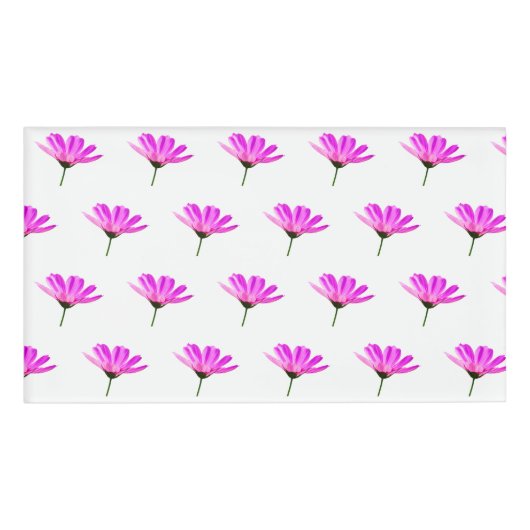 Pink Daisy Namenschild (Vorderseite)