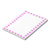 Pink Daisy Notizblock (Rotiert)