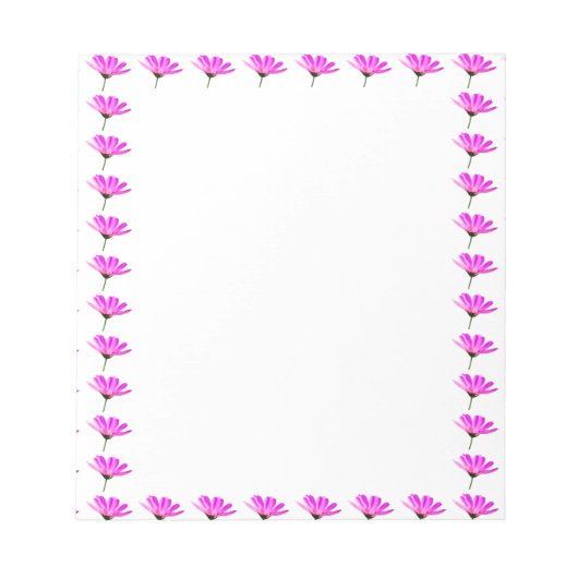 Pink Daisy Notizblock (Vorderseite)