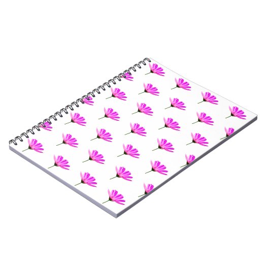 Pink Daisy Notizblock (Linke Seite)
