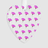 Pink Daisy Ornament (Vorderseite)