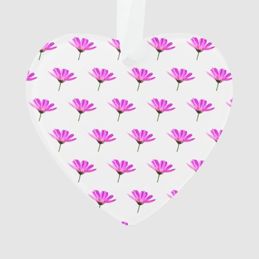 Pink Daisy Ornament (Rückseite)