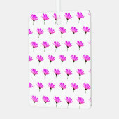 Pink Daisy Ornament Aus Metall (Vorderseite links)