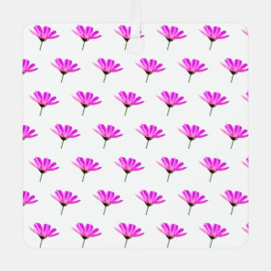 Pink Daisy Ornament Aus Metall