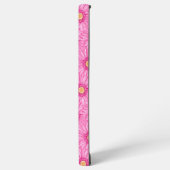 Pink daisy pattern samsung galaxy hülle (Linke Seite)