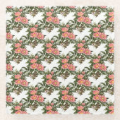 Pink Daisy Pattern Untersetzer (Vorderseite)