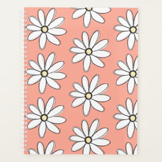 Pink Daisy Planner Planer (Vorderseite)