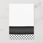 Pink Daisy Polka Dot Bat Mitzvah Reply Card RSVP Karte (Rückseite)