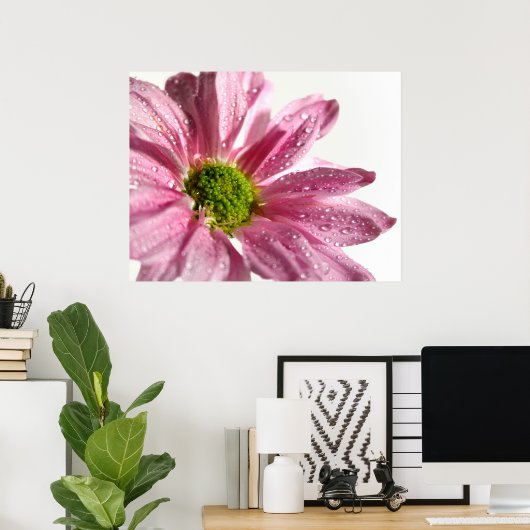 Pink Daisy Poster (Heimbüro)