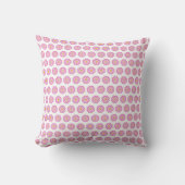 Pink Daisy Print Kissen (Vorderseite)