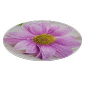 Pink Daisy Round Cutting Board Schneidebrett (Ecke)