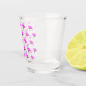 Pink Daisy Schnapsglas (Rechts)