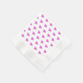 Pink Daisy Serviette (Ecke)