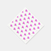 Pink Daisy Serviette (Ecke)