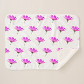 Pink Daisy Sherpadecke (Vorderseite (Horizontal))