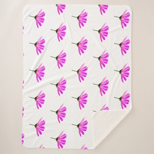 Pink Daisy Sherpadecke (Vorderseite)