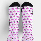 Pink Daisy Socken (Oben)