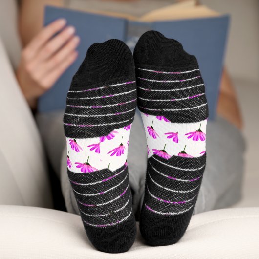 Pink Daisy Socken (Unterseite)