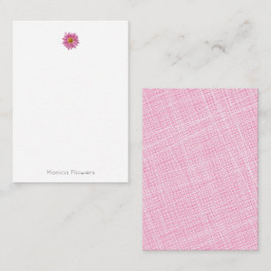 Pink Daisy Stationäre Bezeichnung für sie Mitteilungskarte