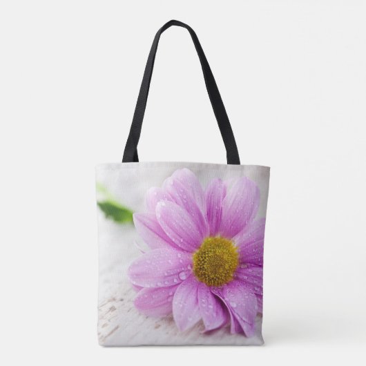 Pink Daisy Tasche (Rückseite)