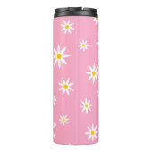 Pink Daisy Thermal Tumbler Thermosbecher (Rückseite)