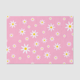 Pink Daisy Tissue Paper Seidenpapier