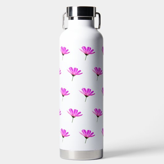 Pink Daisy Trinkflasche (Vorderseite)