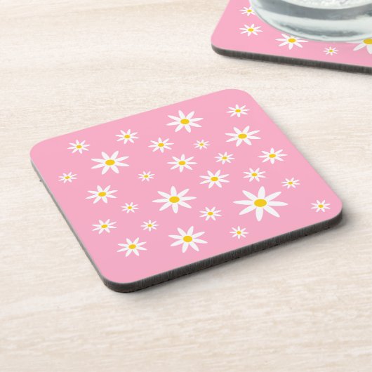 Pink Daisy Untersetzer (Linke Seite)