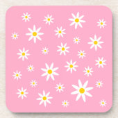 Pink Daisy Untersetzer (Vorderseite)