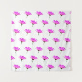 Pink Daisy Wandteppich (Vorderseite (Horizontal))