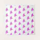 Pink Daisy Wandteppich (Vorderseite)