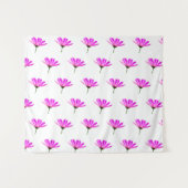 Pink Daisy Wandteppich (Vorderseite (Horizontal))