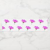 Pink Daisy Wasserflaschenetikett (Einzelnes Label)