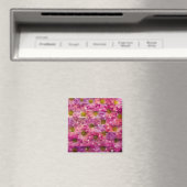 Pink Daisy Weave Magnet (In Situ (Geschirrspüler))
