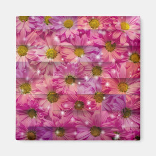 Pink Daisy Weave Magnet