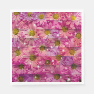 Pink Daisy Weave Serviette